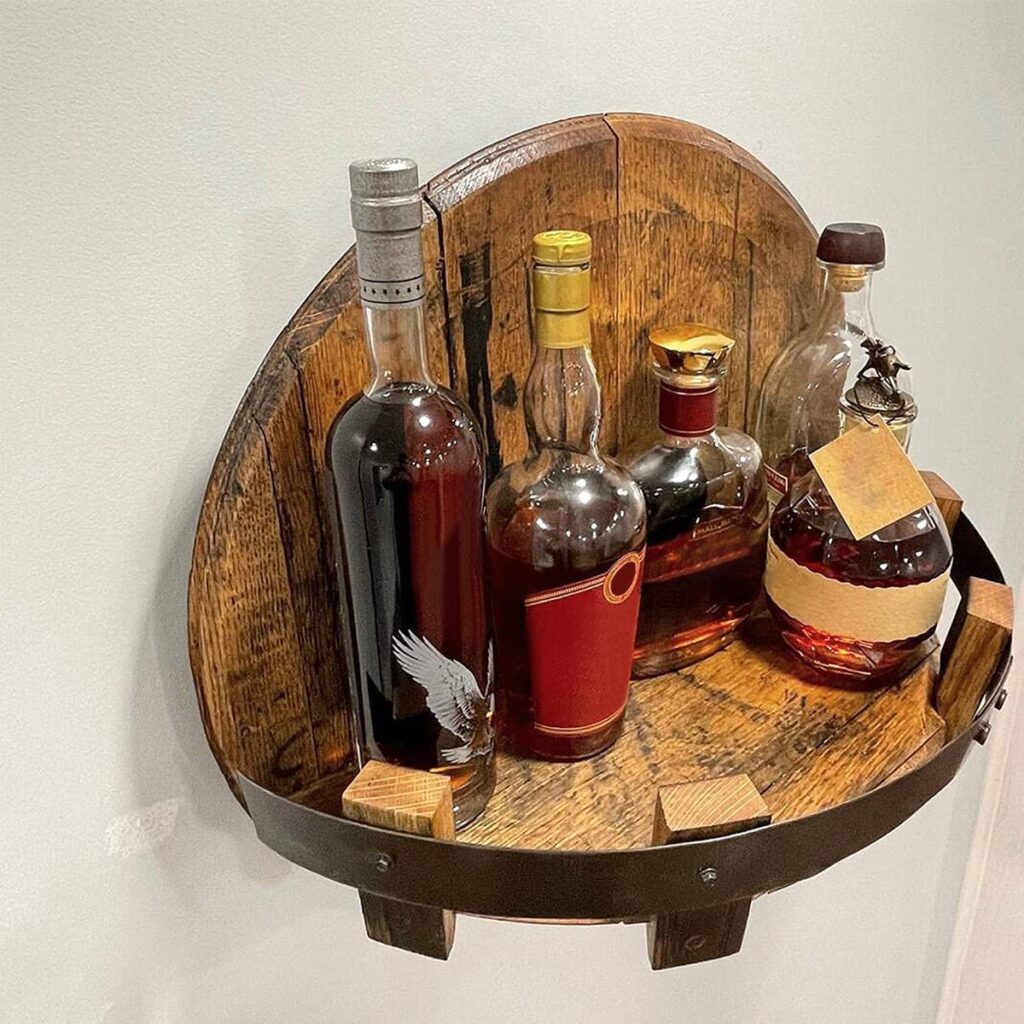 wall mounted bar whiskey