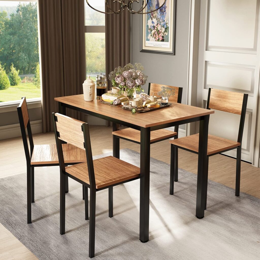 modern industrial dining table
